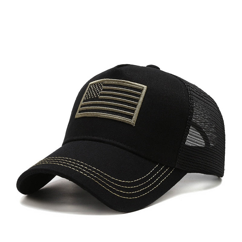 New Men Mesh Baseball Cap Men Women Tactical Army Military Dad Hat USA American