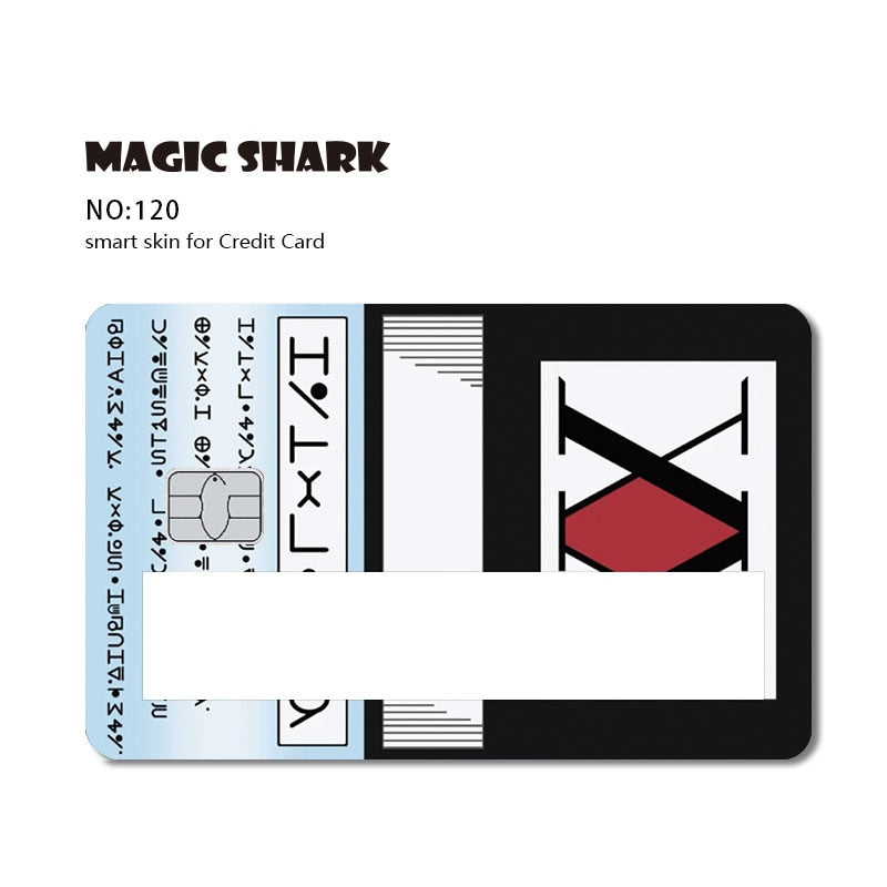 Magic Shark 2021 Fashion Matte Cute Cartoon PVC Window Credit Card Debit Card Sticker Film Skin Small Large Chip