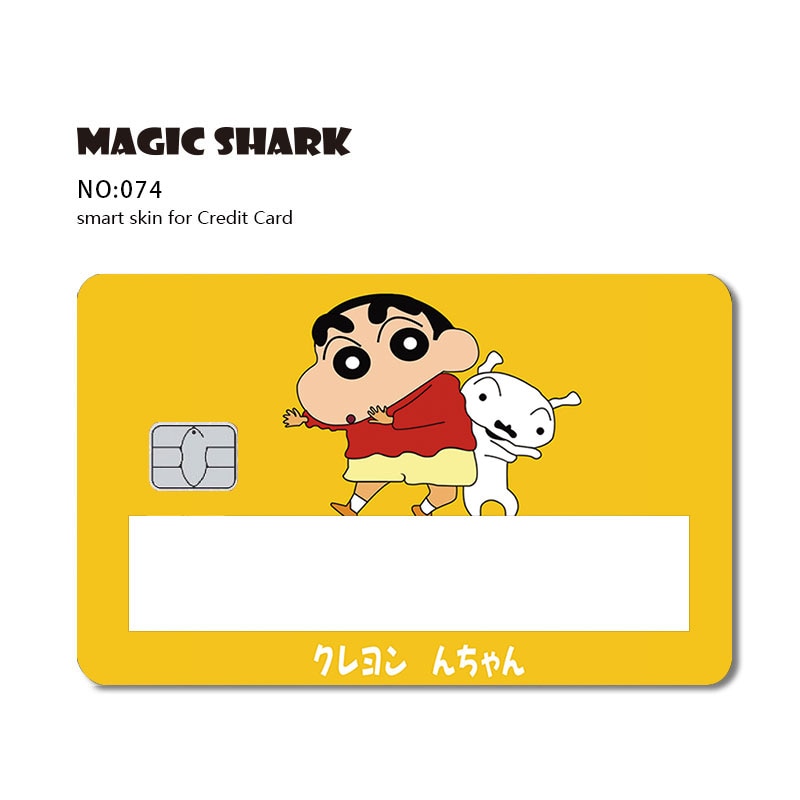 Magic Shark 2021 Fashion Matte Cute Cartoon PVC Window Credit Card Debit Card Sticker Film Skin Small Large Chip