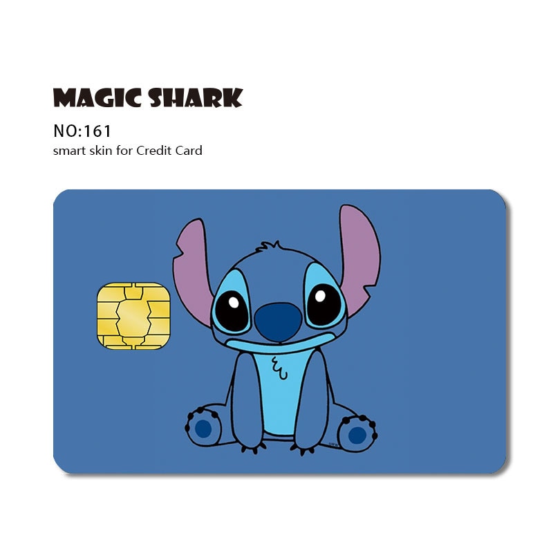 Magic Shark Matte Cartoon Cute Sticker Film Tape for Credit Card Debit Card Small Large Chip
