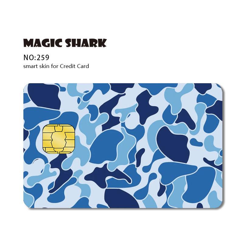 Magic Shark Funny Matte Hentai Money Blockbuster Stonks Credit Card Debit Card Skin Case Tape Sticker Film Big Small Chip