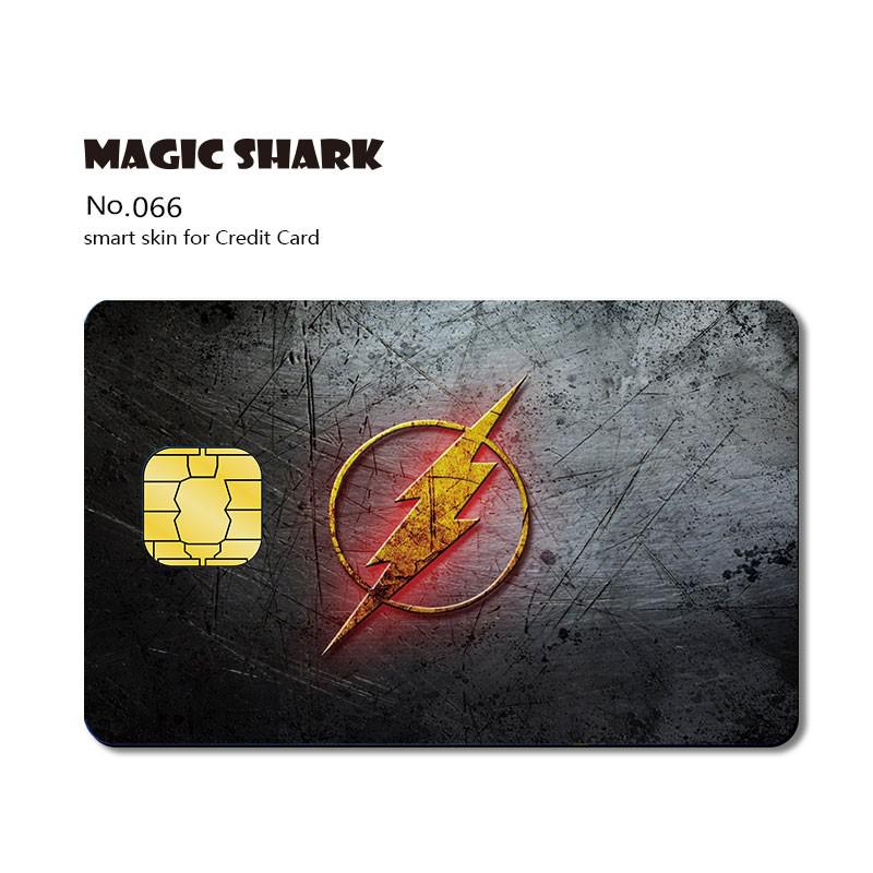 Magic Shark Matte 3M PVC Animie Skull Sticker Case Cover Skin Film for Credit Card Debt Card Small Big Chip