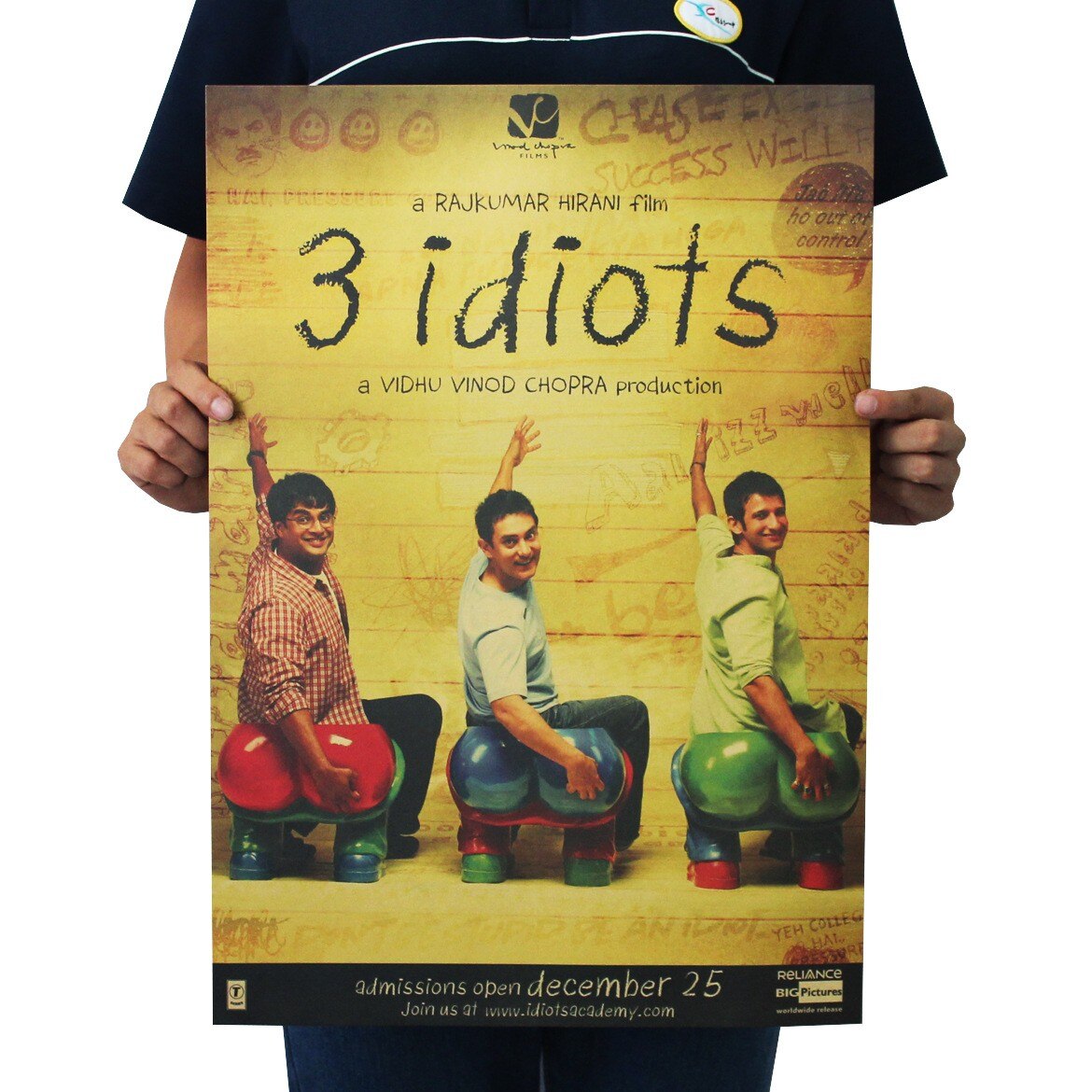 Movie 3 idiots Kraft Paper Poster Home Wall Room Decoration Painting