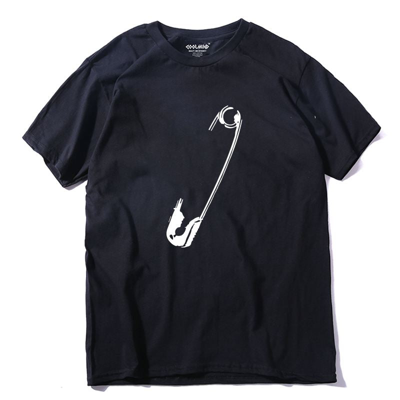 COOLMIND QI0255A 100% cotton short sleeve cool men T shirt casual funny men t shirt o-neck summer men t-shirt tops tee shirts