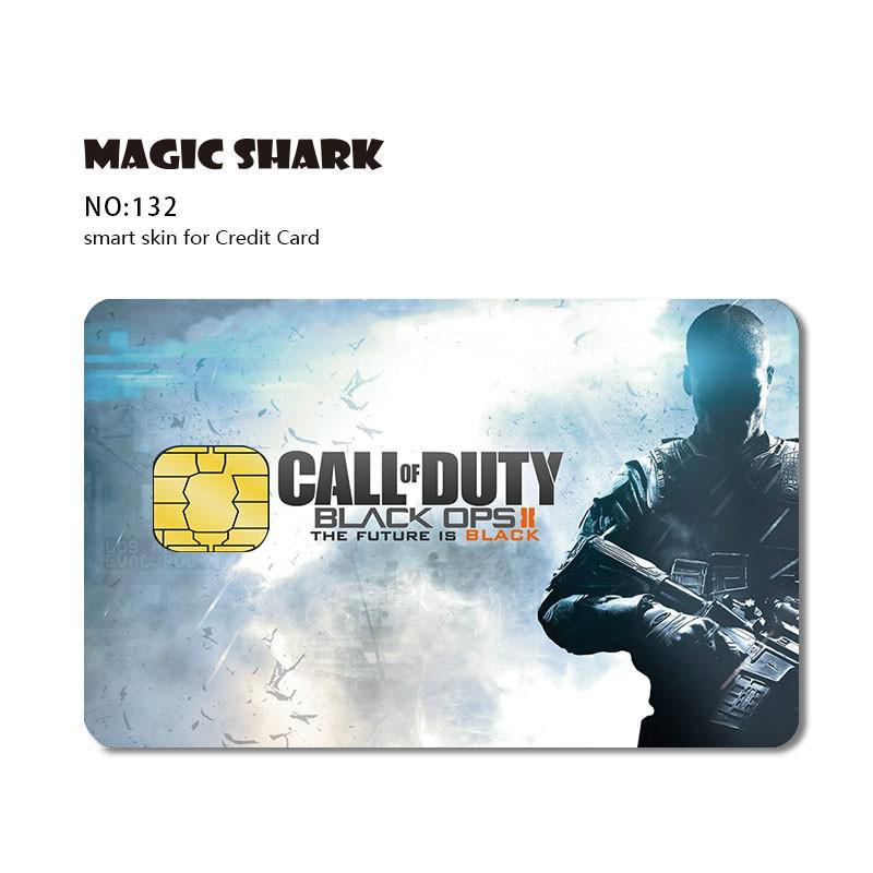 Matte 3M PVC Cartoon  Joker Half Cover Sticker Case Film for Big Small Chip Credit Debt Card