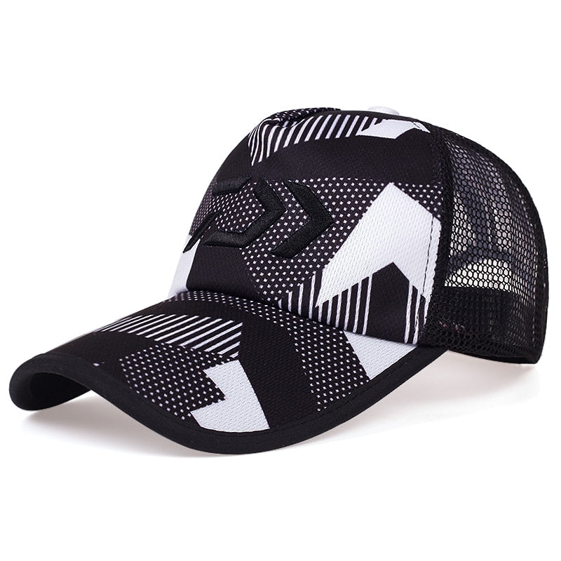 New Fashion Men basebal cap Hip hop tide hats summer outdoor sports mesh caps Personalized printing snapback Hats for Unisex