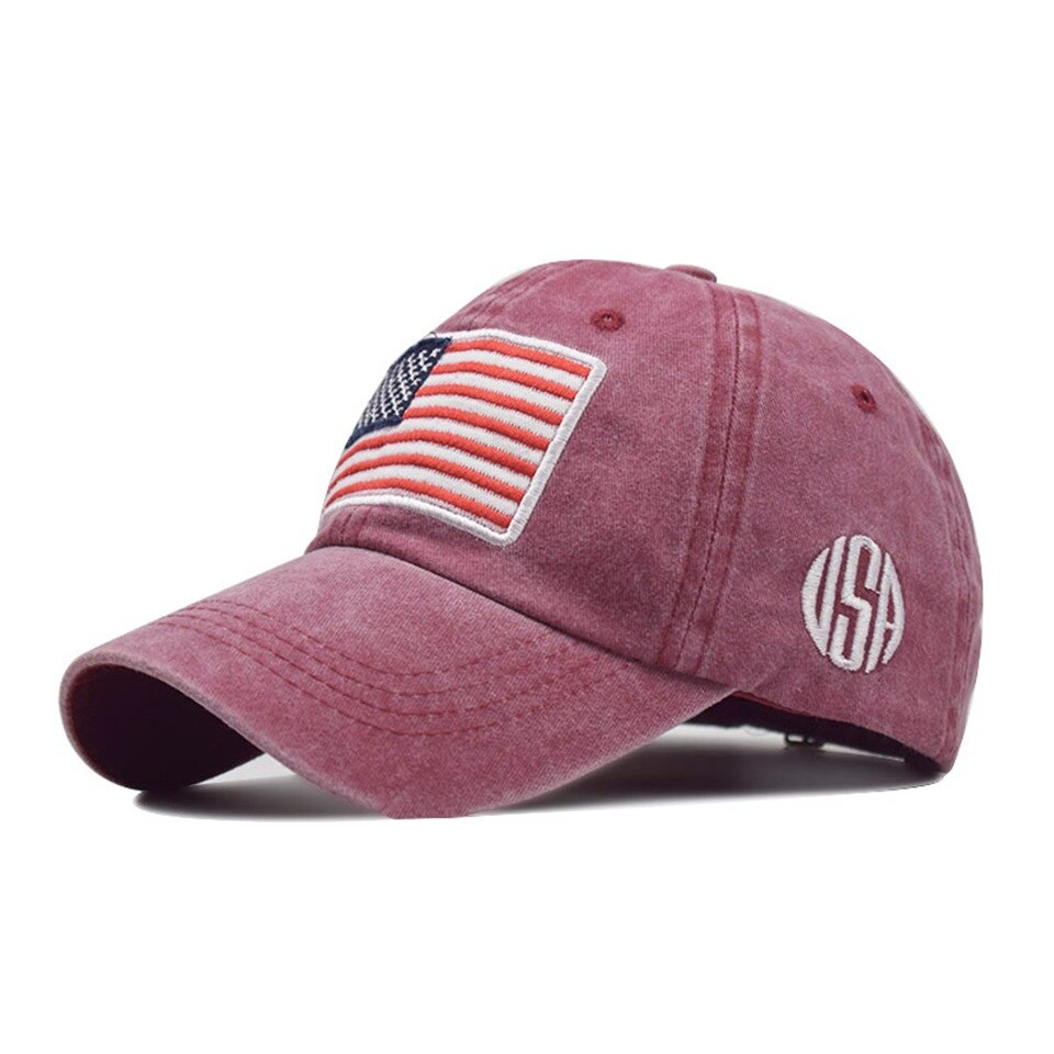 Men's USA American Flag Baseball Cap Men Tactical Army Cotton Military Hat US Unisex Hip Hop Hat Sport Caps Hats Outdoor