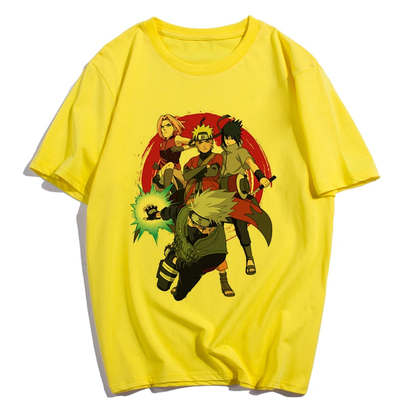 Naruto Hatake Kakashi Graphic Print T-shirt Women Harajuku Aesthetic White Top Plus Size Tshirt Anime Japan Style Female T Shirt