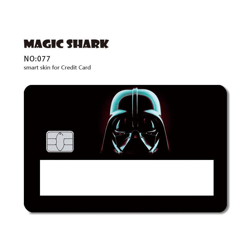 Magic Shark Poker Hunter Dog Out of Stock Car Snake Broke Black Card Window Sticker Film SKin Cover for Debit Credit Card