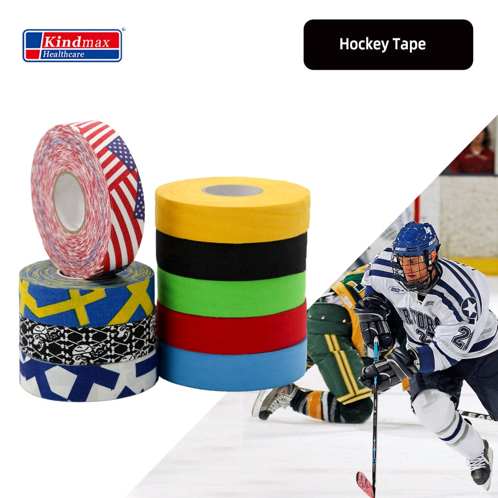 Kindmax Colored Athletic Ice Hockey Grip Tape Hockey Stick Tape Good Gear Shin Guard Role for Fitness