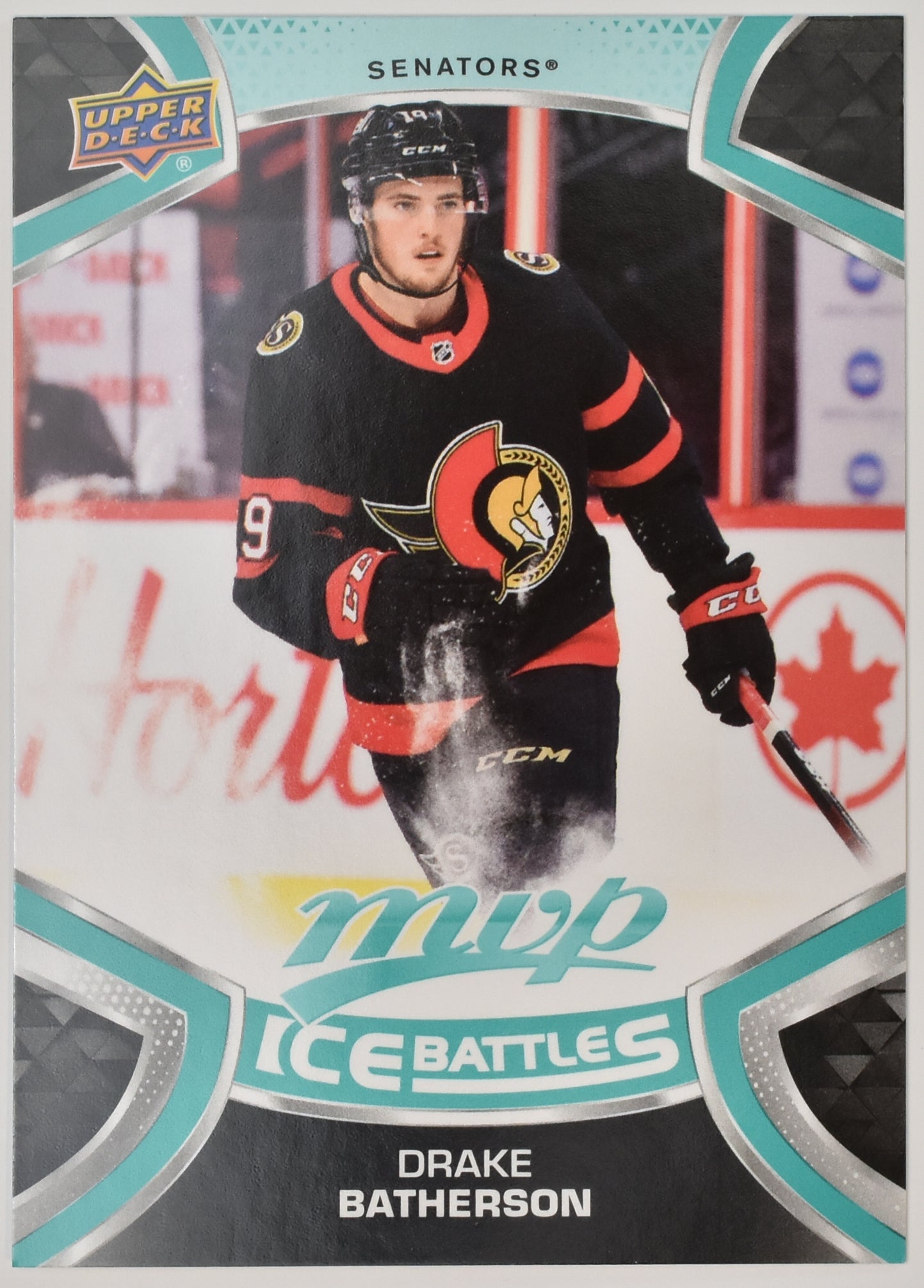 Drake Batherson 126 Ice Battles MVP NHL Hockey Card Upper Deck 2021 Mint