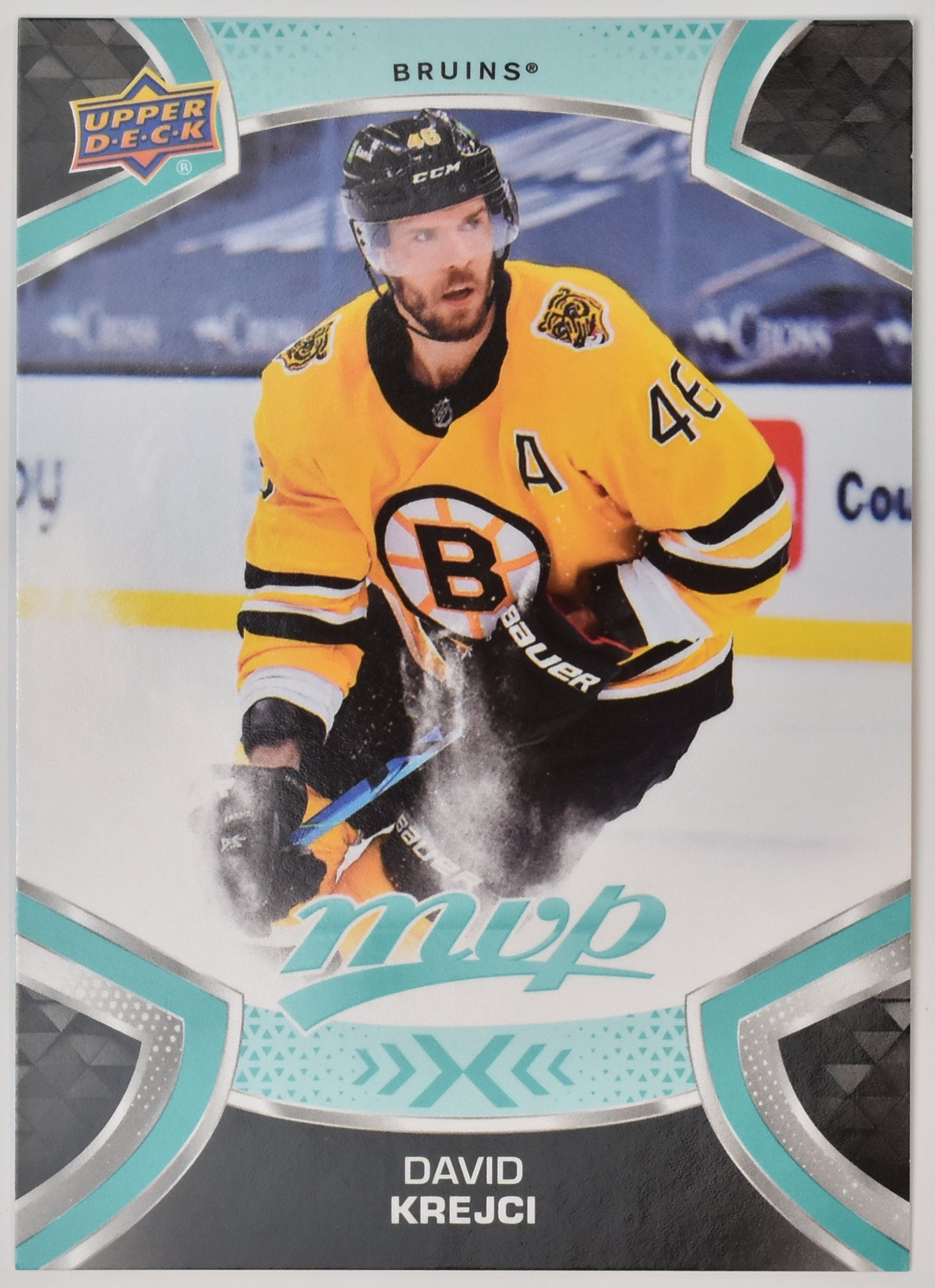 David Krejci 66 Bruins MVP NHL Hockey Card Upper Deck 2021-2022