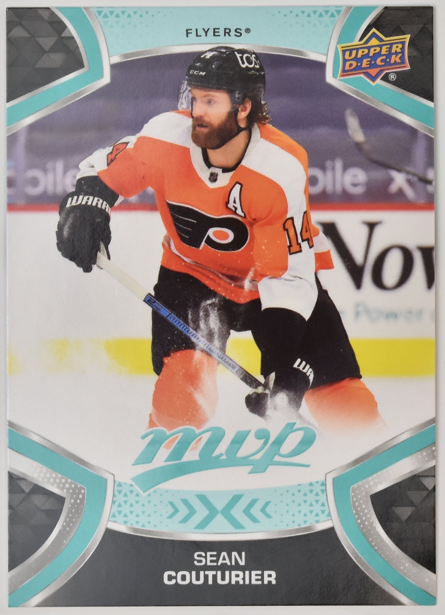 Sean Couturier 14 Flyers MVP NHL Hockey Card Upper Deck 2021-2022