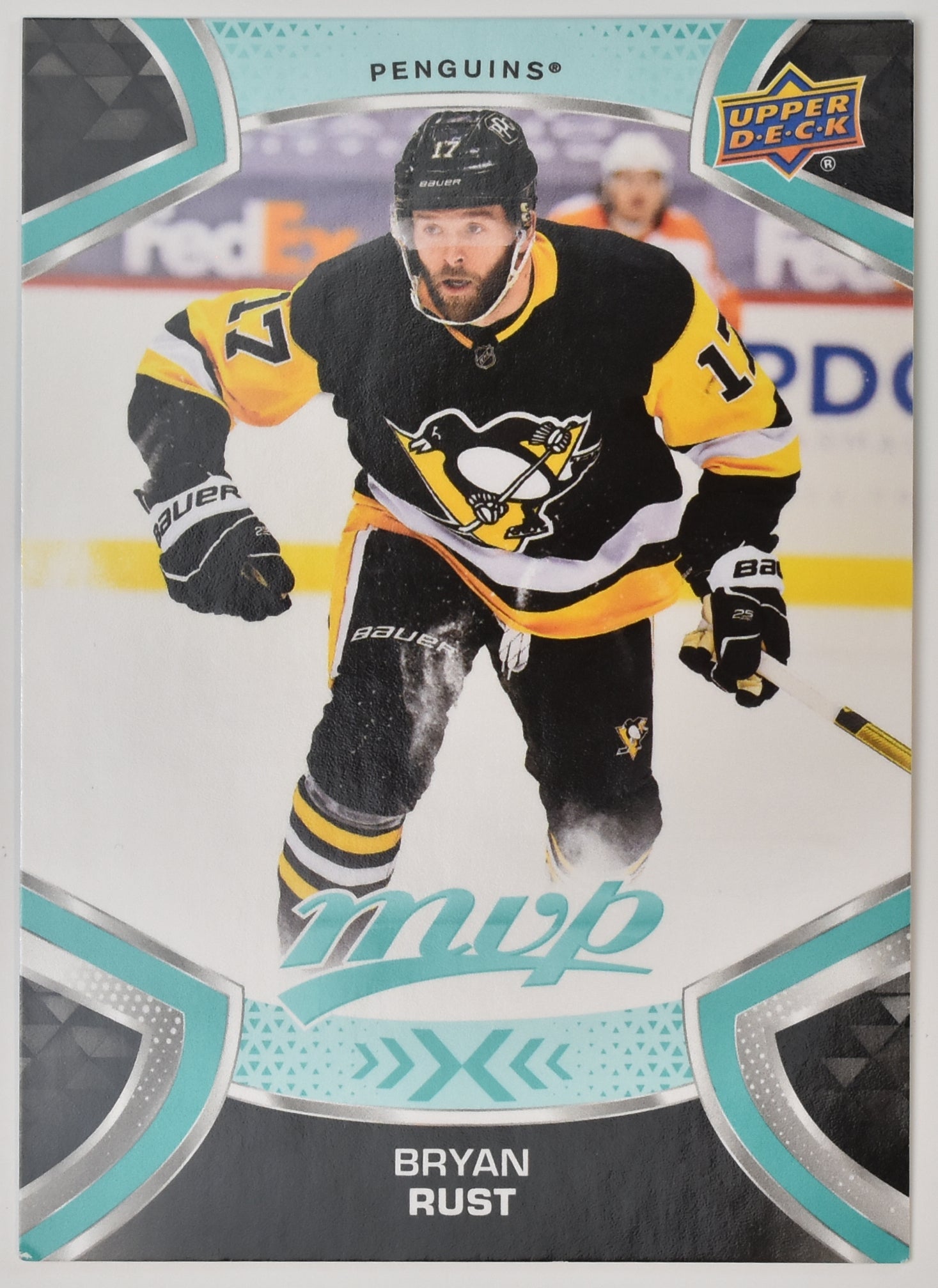 Bryan Rust 17 Penguins MVP NHL Hockey Card Upper Deck 2022