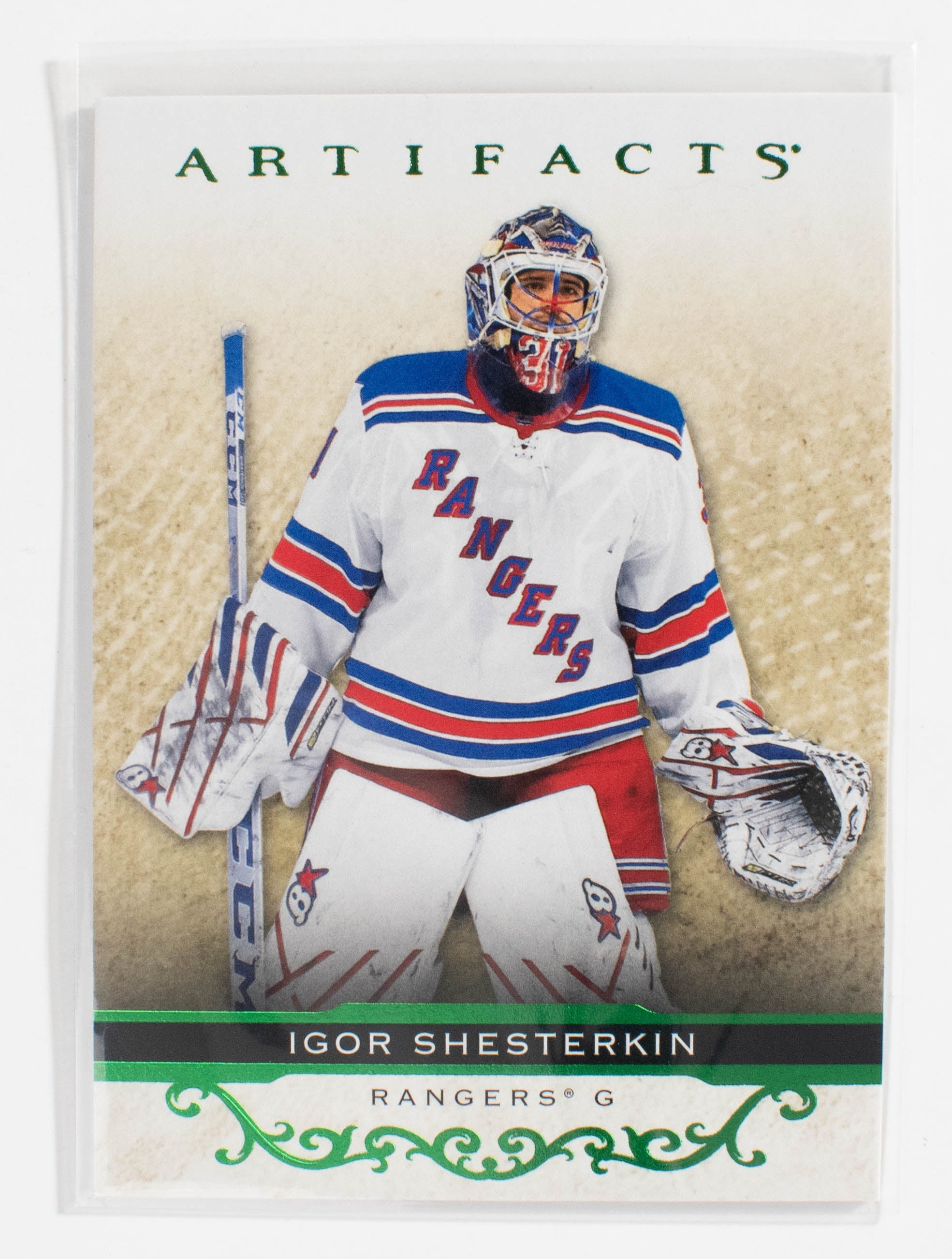 Igor Shesterkin 3 New York Rangers 21-22 Artifacts Green