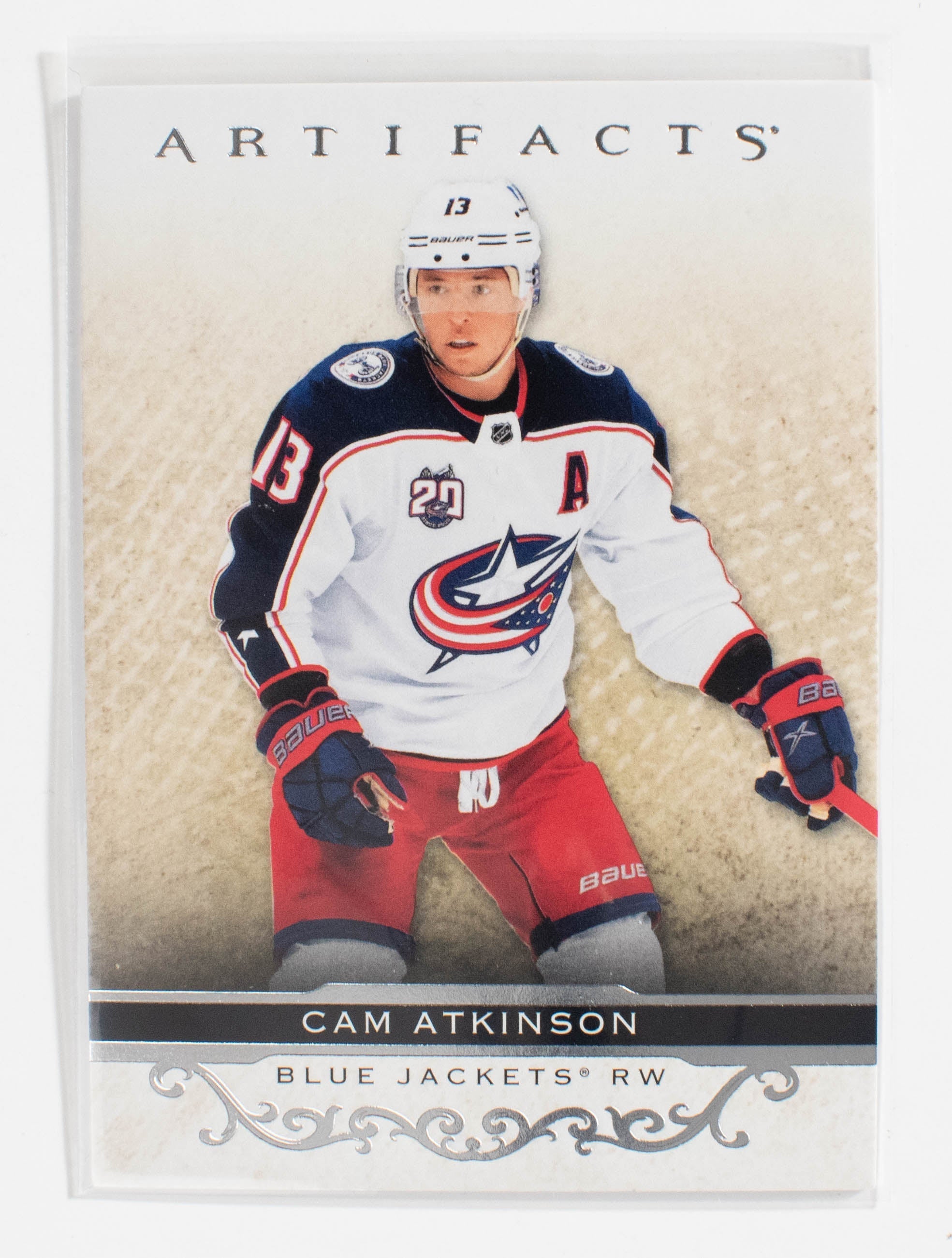 Cam Atkinson 44 Blue Jackets Artifacts Hockey 21-22 UD