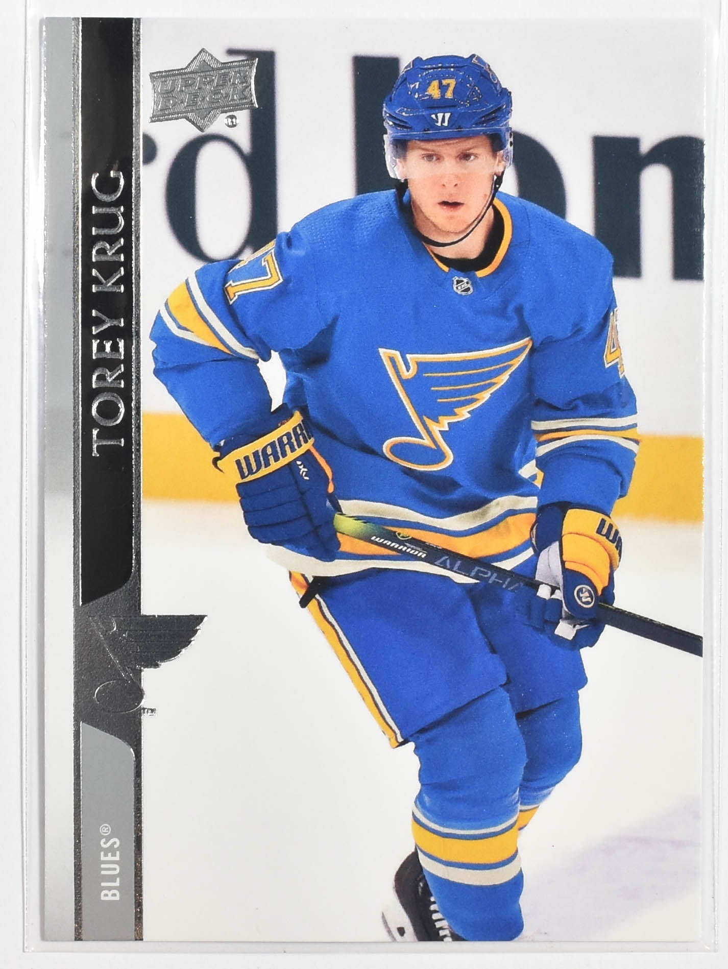 Torey Krug 621 St Louis Blues Upper Deck 2021 Extended Series