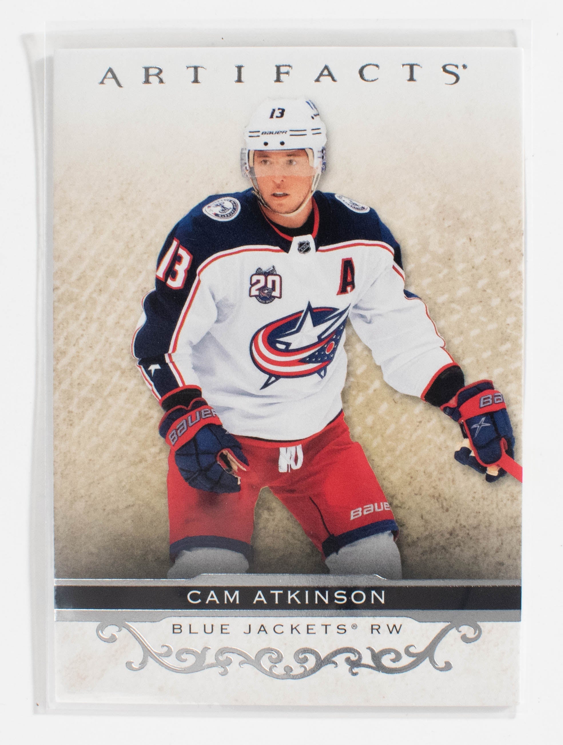 Cam Atkinson 44 Artifacts Hockey 21-22 UD Silver