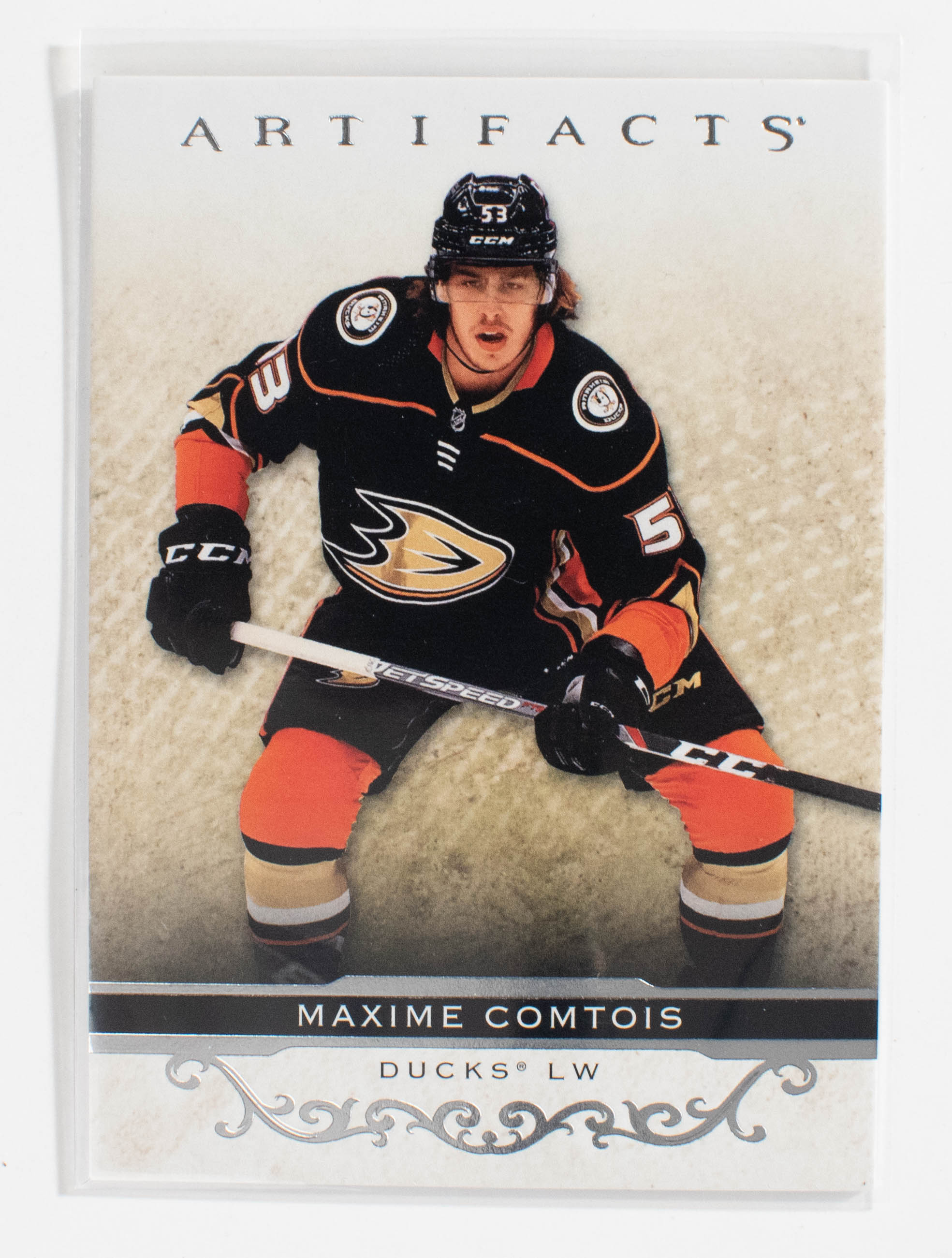 Maxime Comtois 38 Artifacts Hockey 21-22 UD Silver