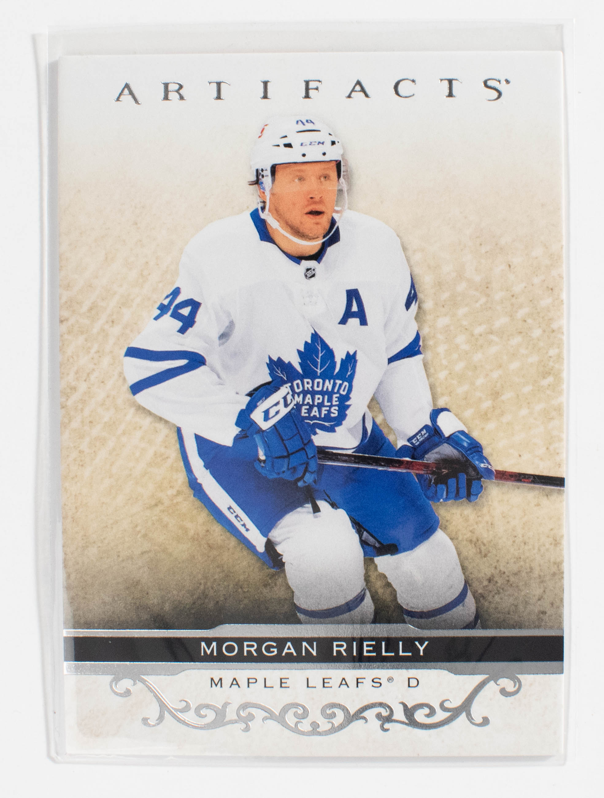 Morgan Rielly 100 Artifacts Hockey 21-22 UD Silver Maple Leafs
