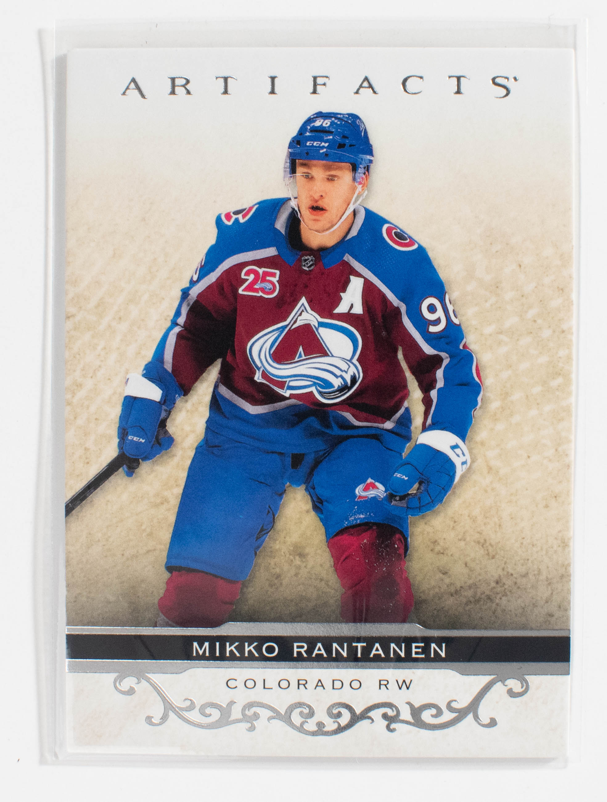 Mikko Rantanen 85 Artifacts Hockey 21-22 UD Silver