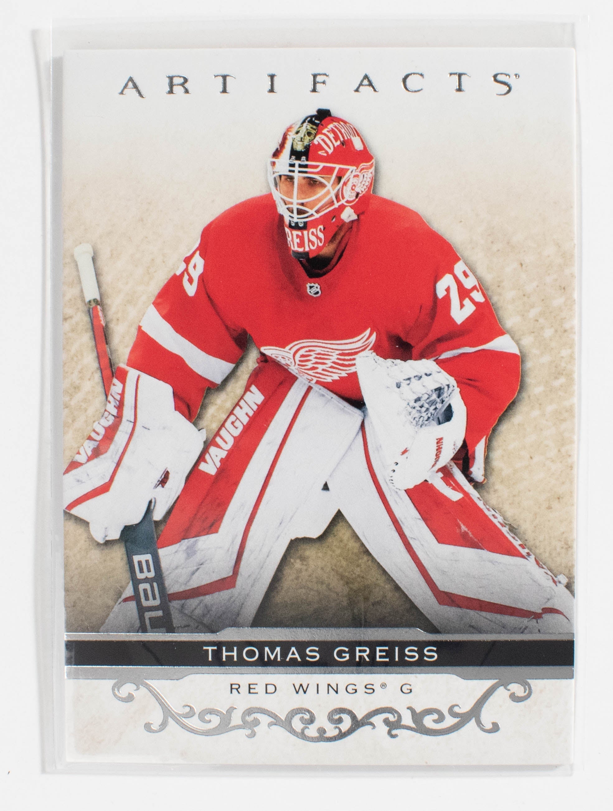 Thomas Greiss 43 Artifacts Hockey 21-22 UD Silver