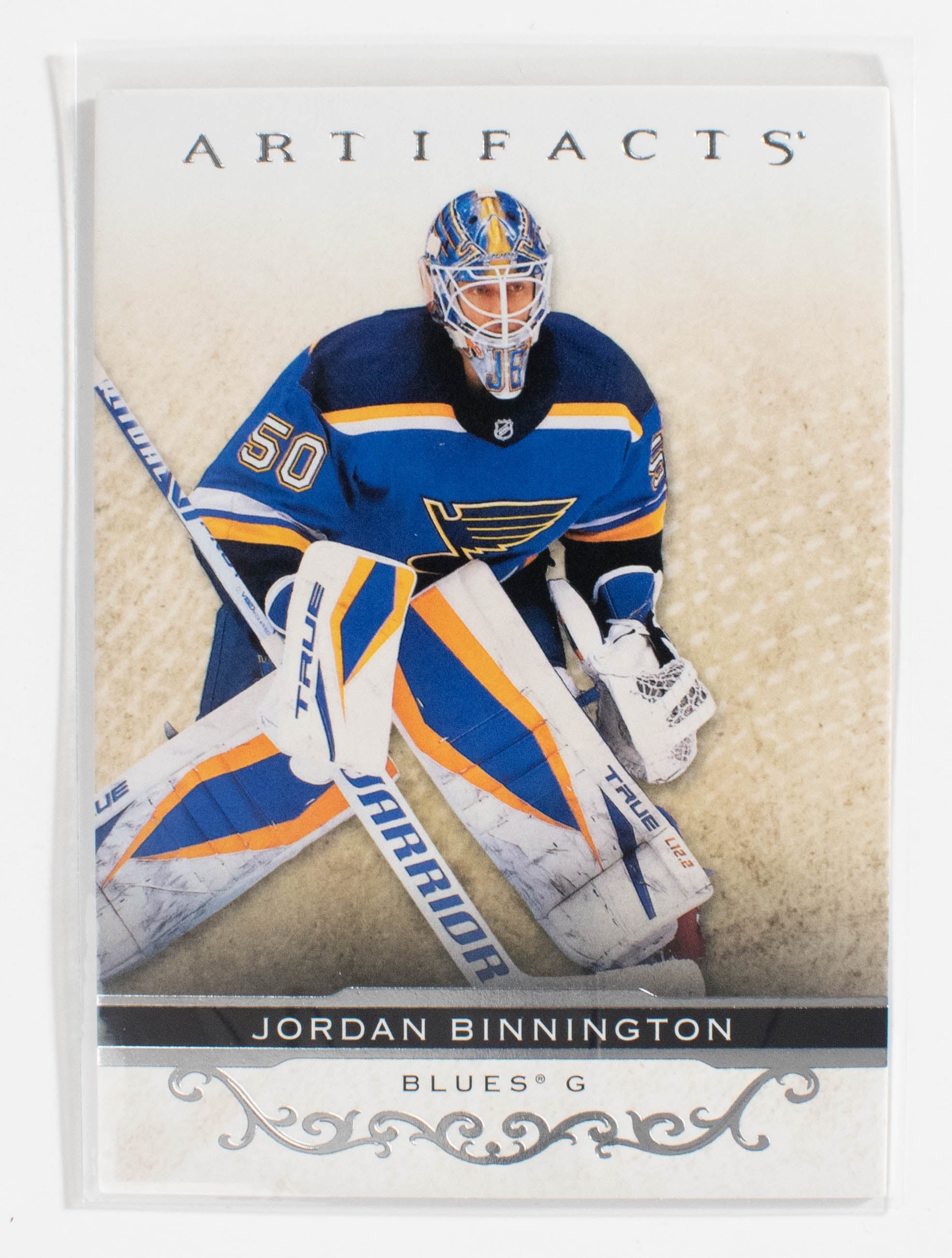 Jordan Binnington 33 Artifacts Hockey 21-22 UD Silver