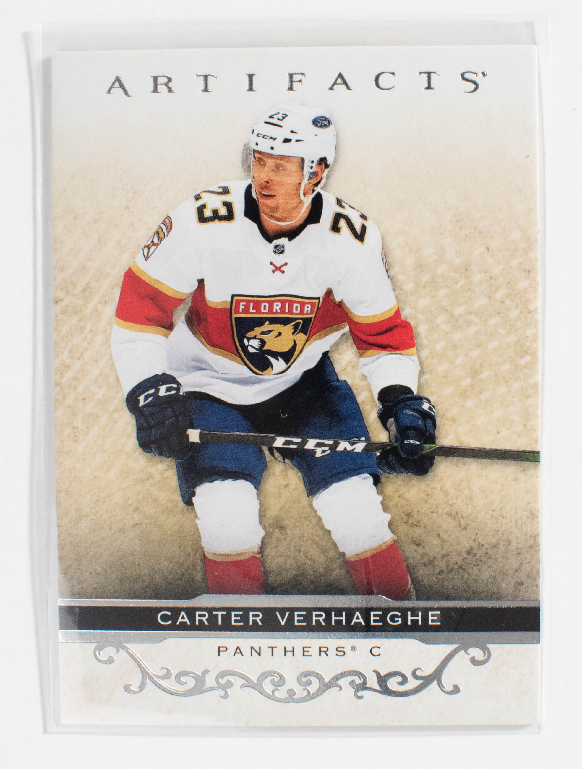 Carter Verhaeghe 71 Artifacts Hockey 21-22 UD Silver