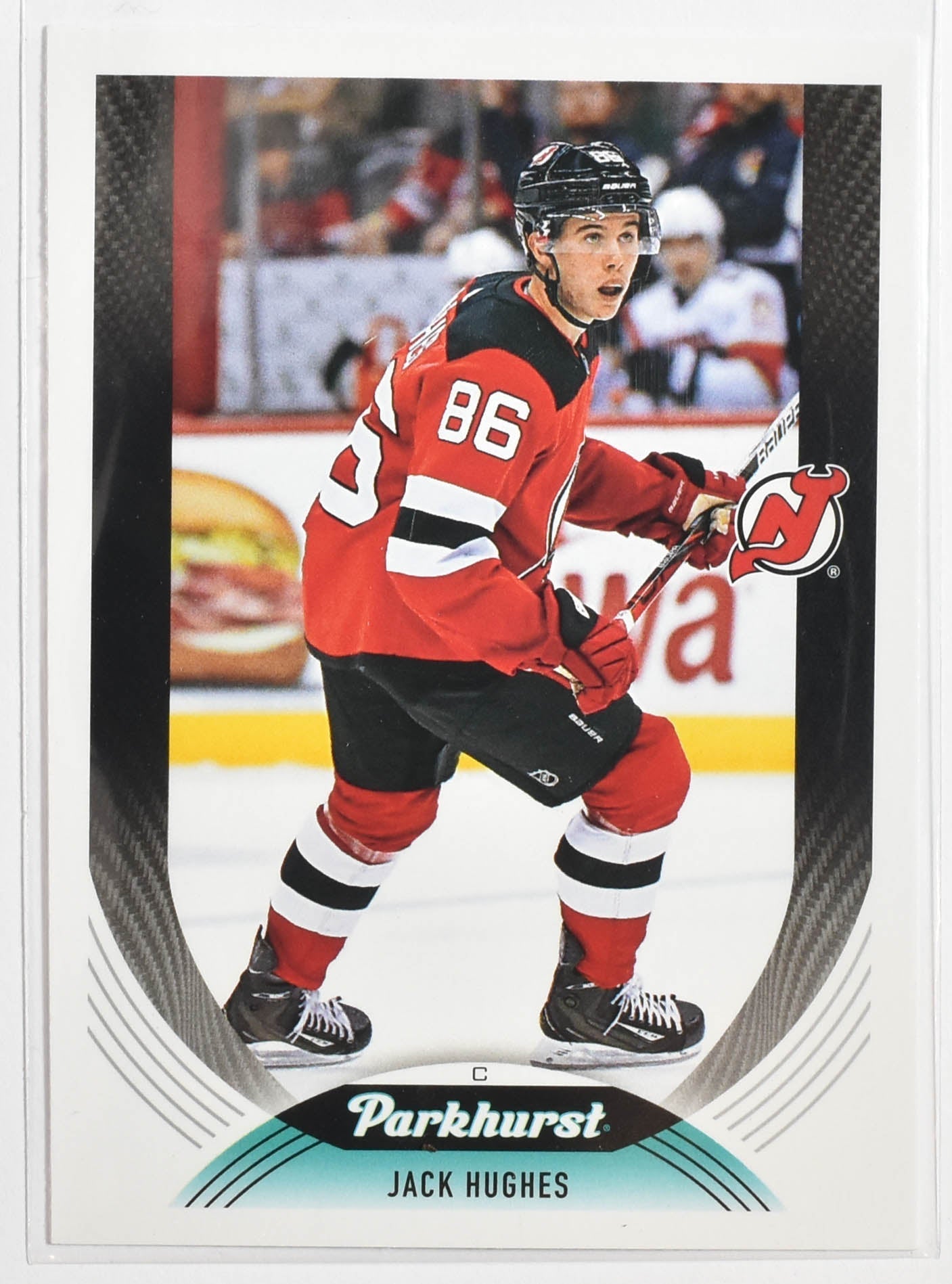 Jack Hughes 53 New Jersey Devils Parkhurst Upper Deck Hockey 2020-2021