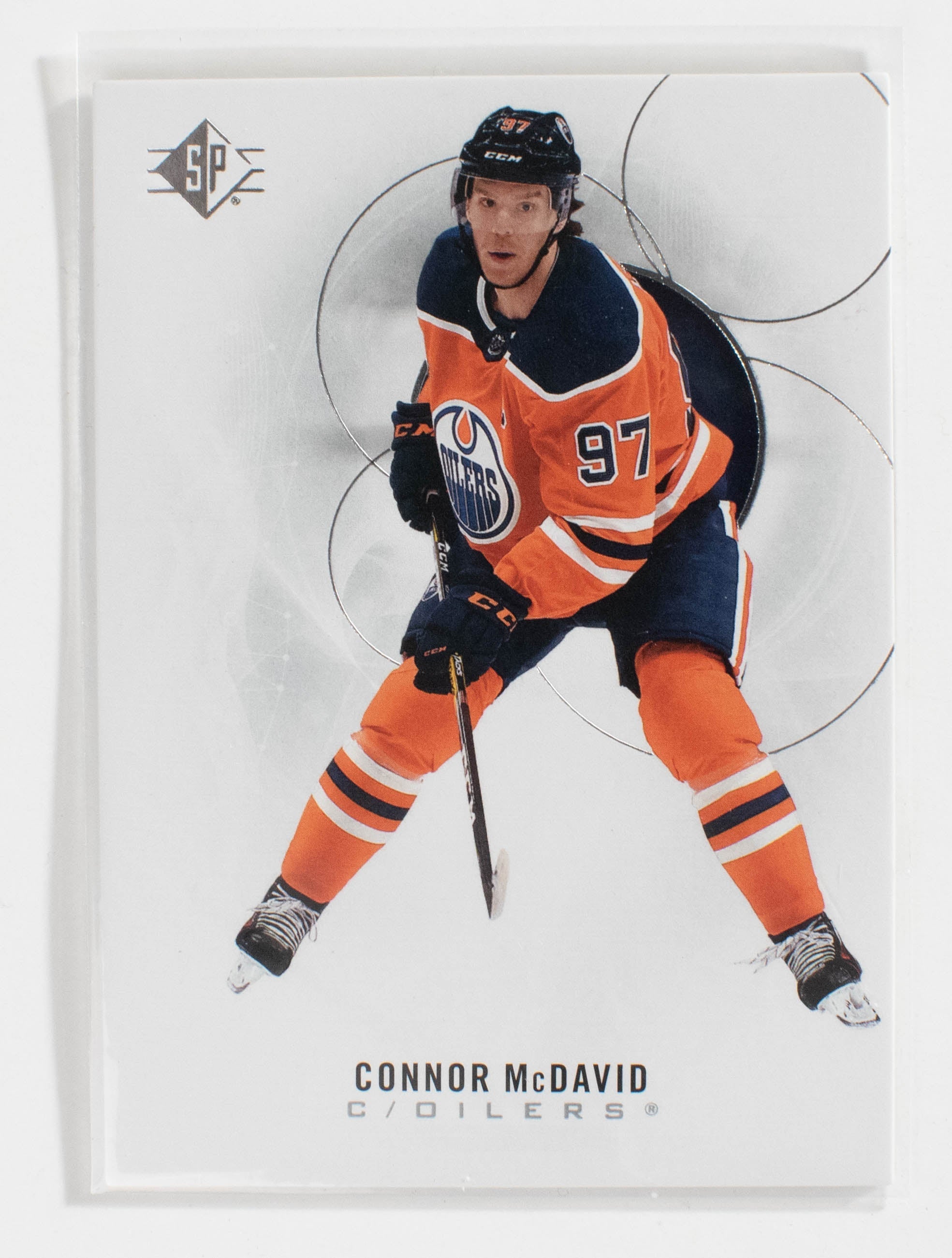Connor McDavid 90 Oilers SP Hockey 20-21 UD