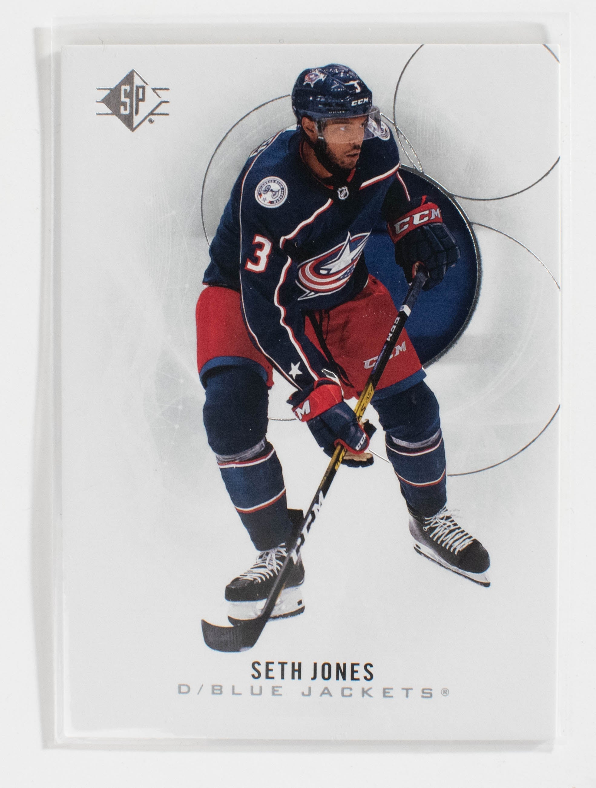Seth Jones 52 SP Hockey 20-21 UD Blue Jackets