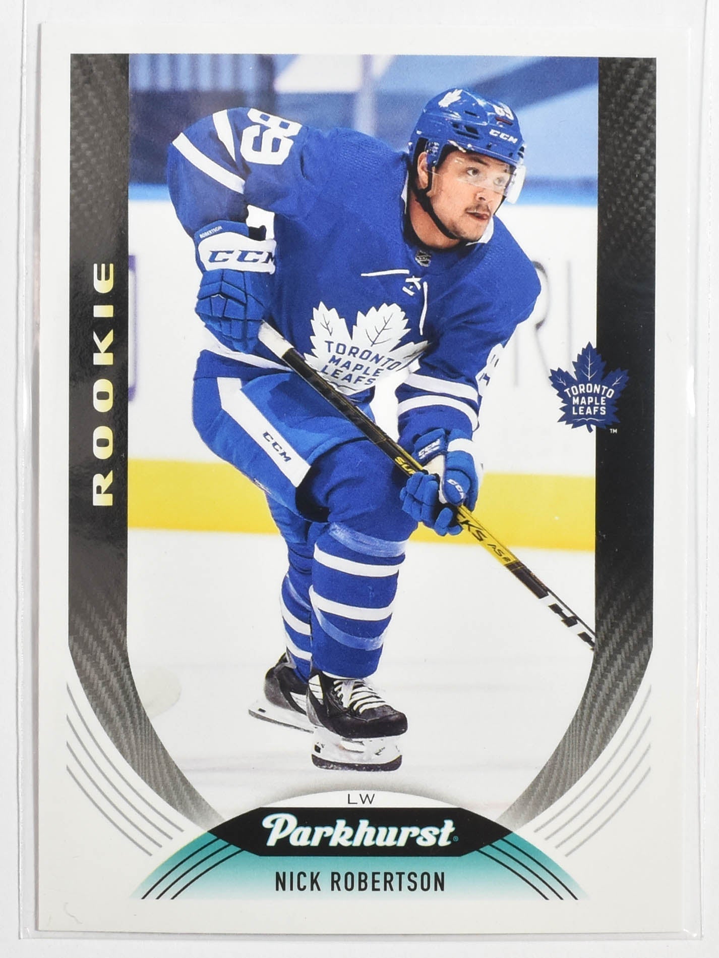 Nick Robertson 296 Toronto Maple Leafs Parkhurst Upper Deck Hockey 2020 - 2021