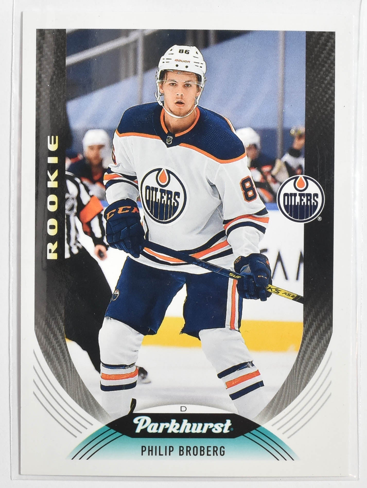 Philip Broberg 294 Edmonton Oliers Parkhurst Upper Deck Hockey 2020 - 2021