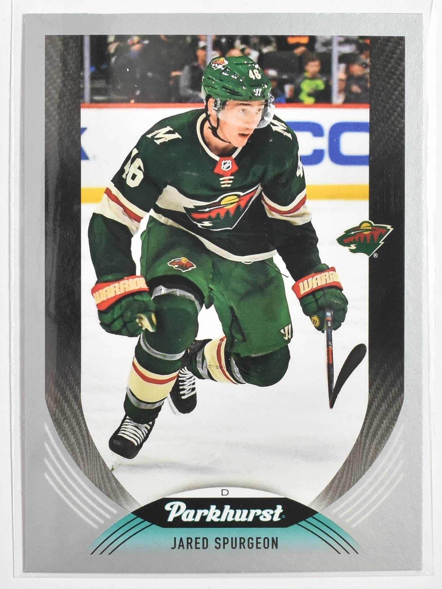Jared Spurgeon 60 Minnesota Wild Parkhurst Upper Deck Hockey 2020 - 2021