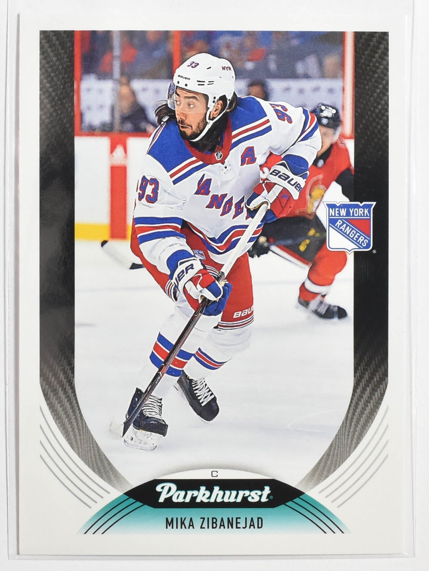 Mika Zibanejad 181 New York Rangers Parkhurst Upper Deck Hockey 2020 - 2021