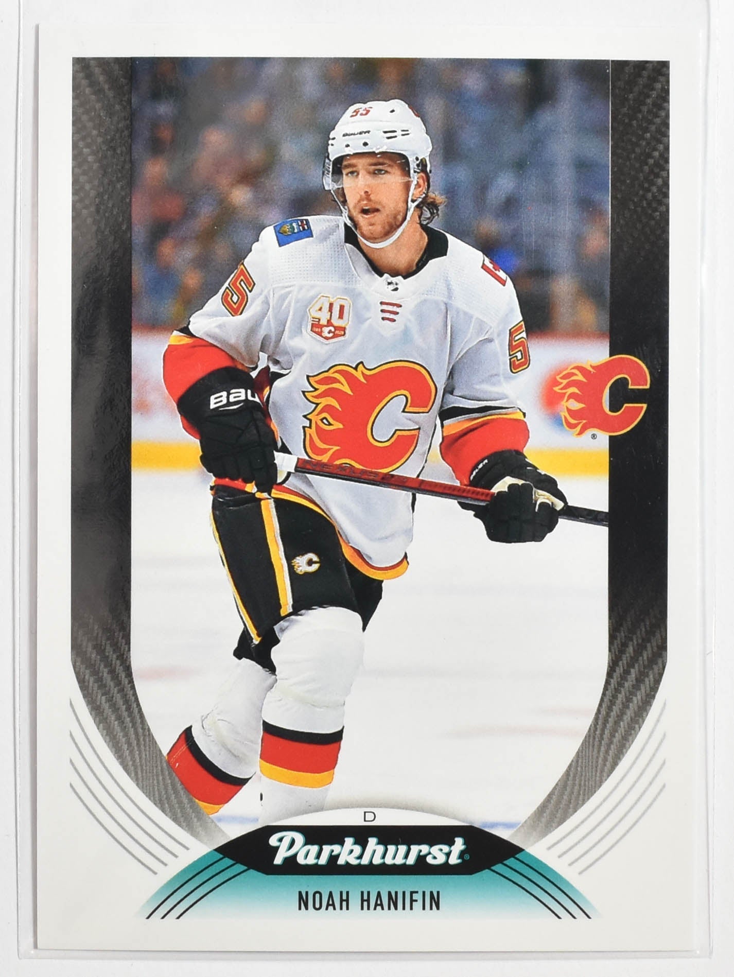 Noah Hanifin 203 Calgary Flames Parkhurst Upper Deck Hockey 2020 - 2021
