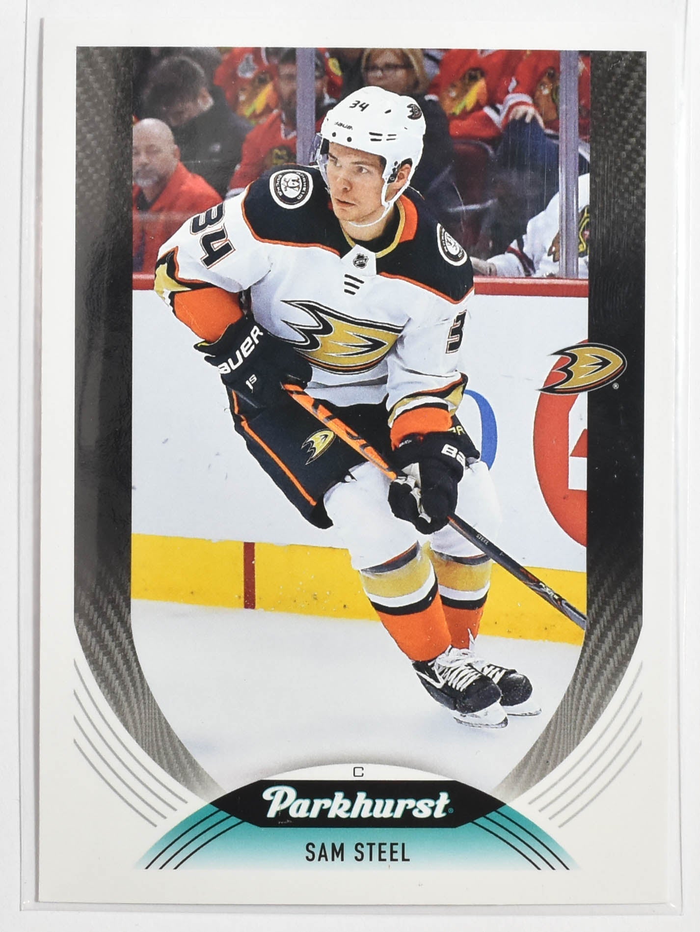 Sam Steel 159 Anaheim Ducks Parkhurst Upper Deck Hockey 2020 - 2021