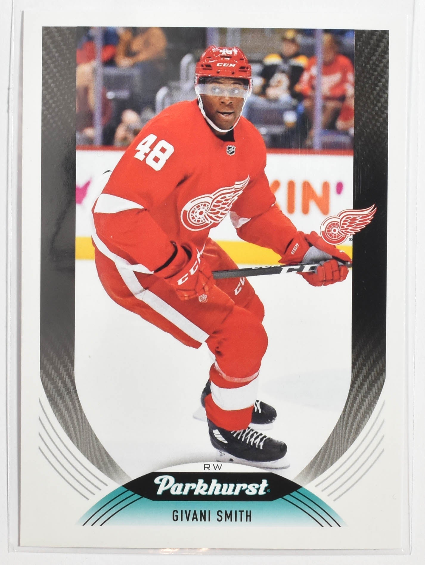 Givani Smith Detroit Red Wings Parkhurst Upper Deck Hockey 2020 - 2021