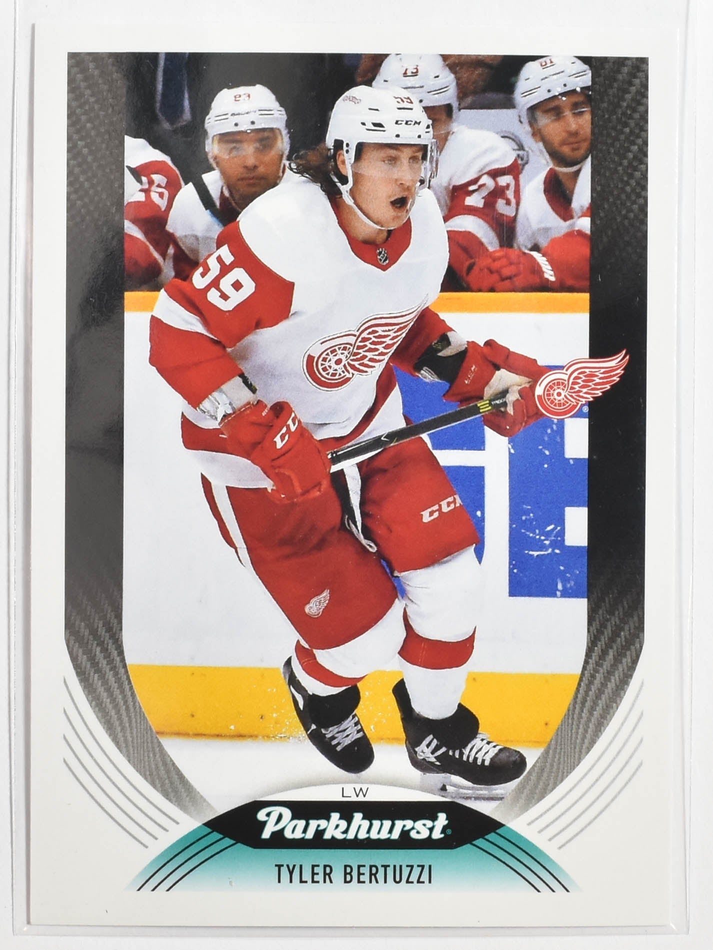 Tyler Bertuzzi 100 Detroit Red Wings Parkhurst Upper Deck Hockey 2020 - 2021