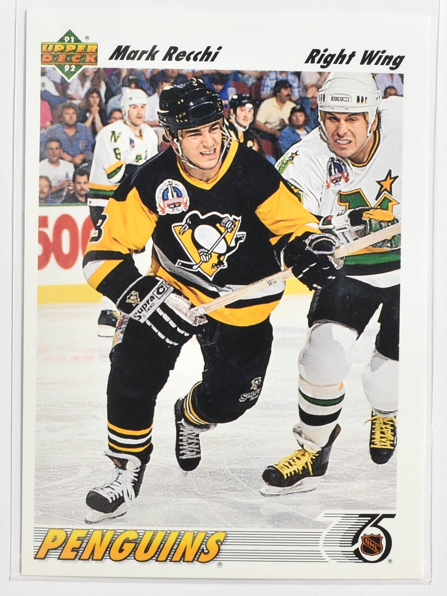 Mark Recchi 346 Upper Deck 1992 Hockey Pittsburg Penguins