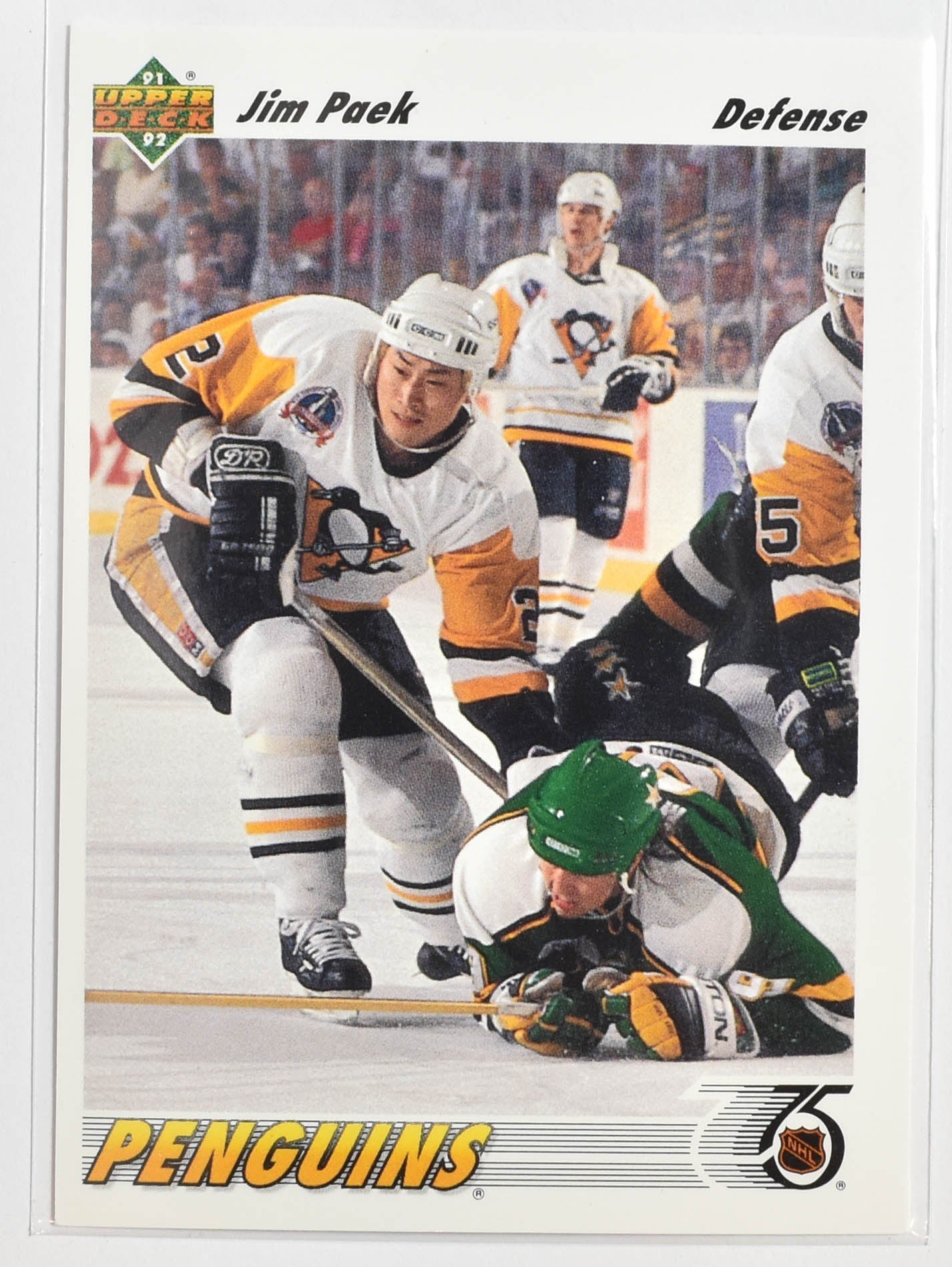 Jim Paek 308 Upper Deck 1992 Hockey Pittsburg Penguins