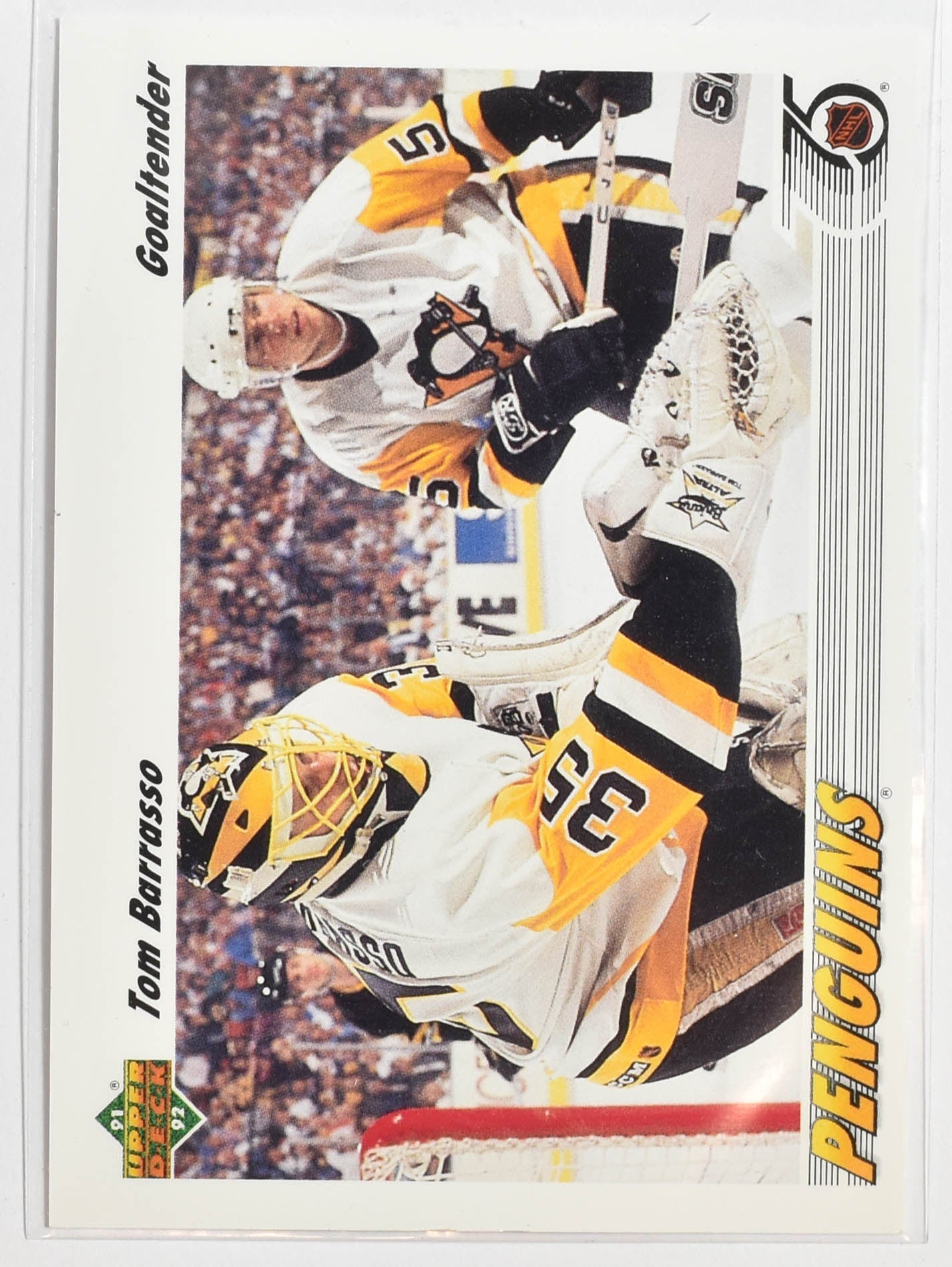 Tom Barrasso 116 Upper Deck 1992 Hockey Pittsburg Penguins