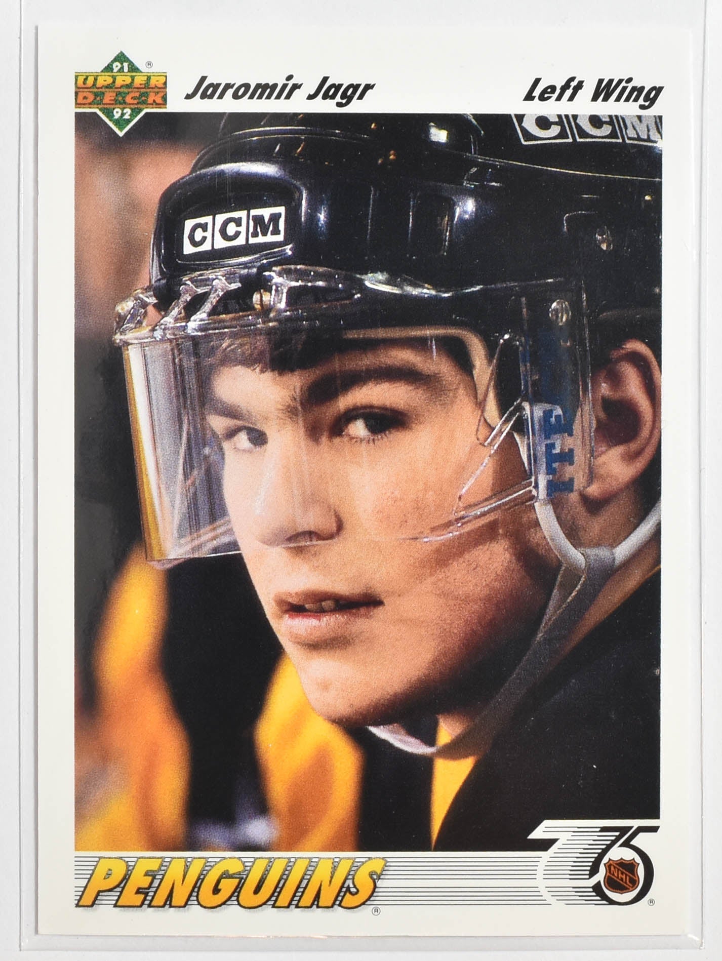 Jaromir Jagr 256 Upper Deck 1992 Hockey Pittsburg Penguins