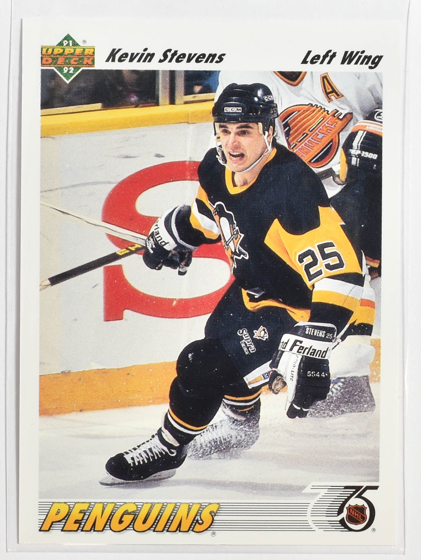 Kevin Stevens 154 Upper Deck 1992 Hockey Pittsburg Penguins
