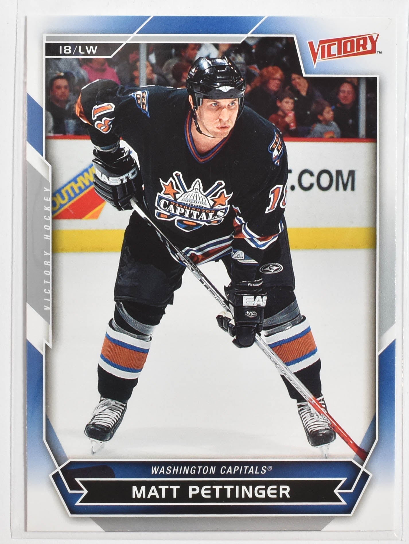 Matt Pettinger 95 Washington Capitals Victory Hockey 2007 Upper Deck