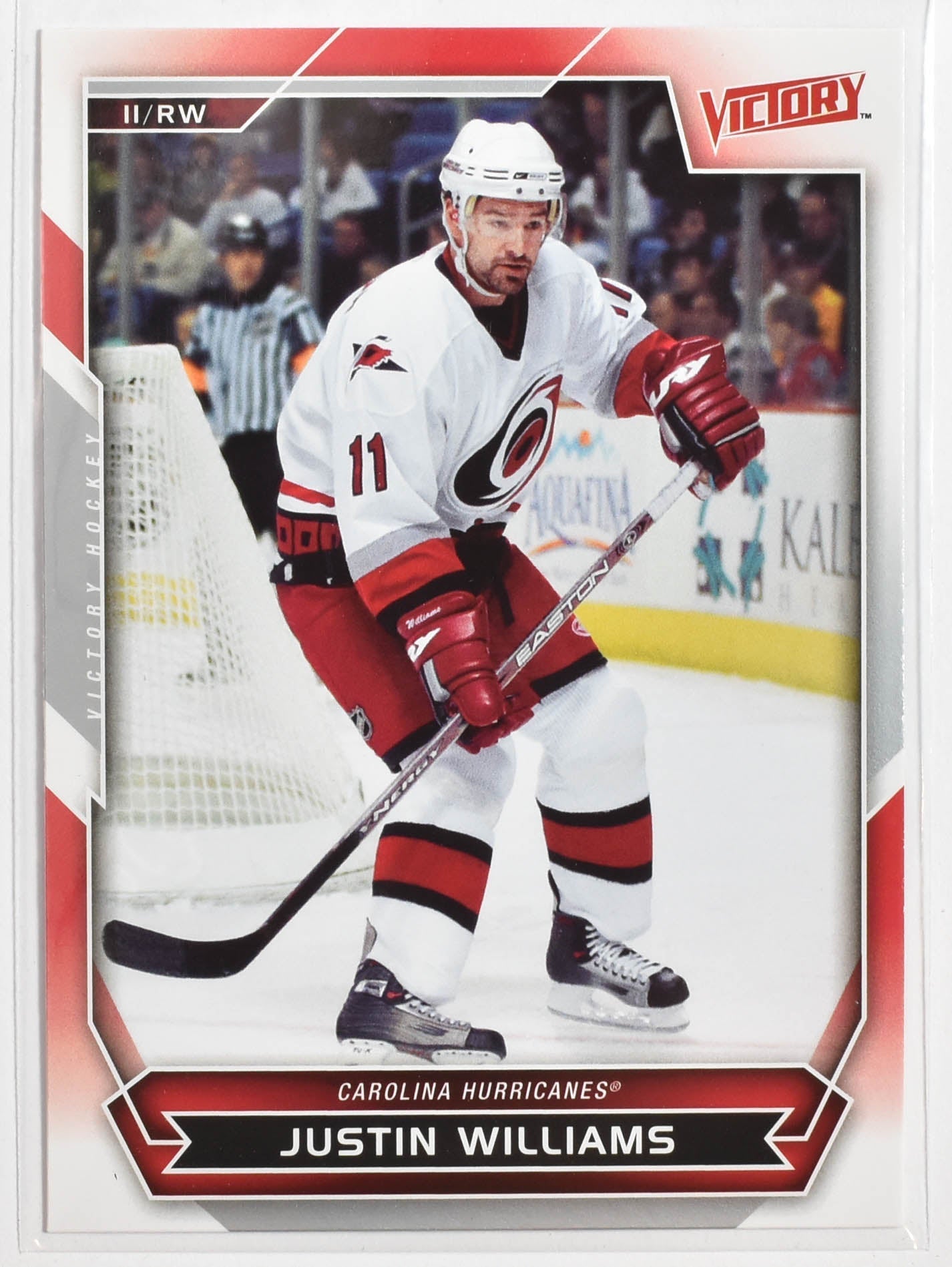 Justin Williams 82 Hurricanes Victory Hockey 2007 Upper Deck