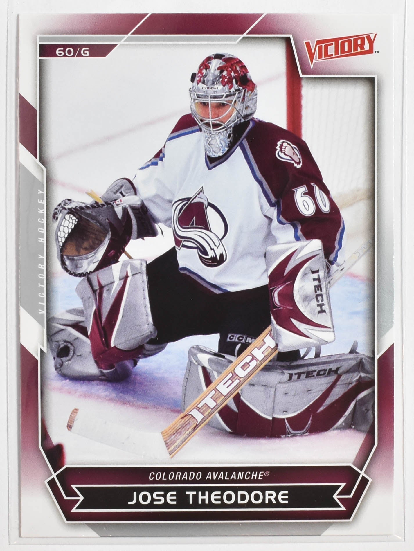 Jose Theodore 158 Colorado Avalanche Victory Hockey 2007 Upper Deck