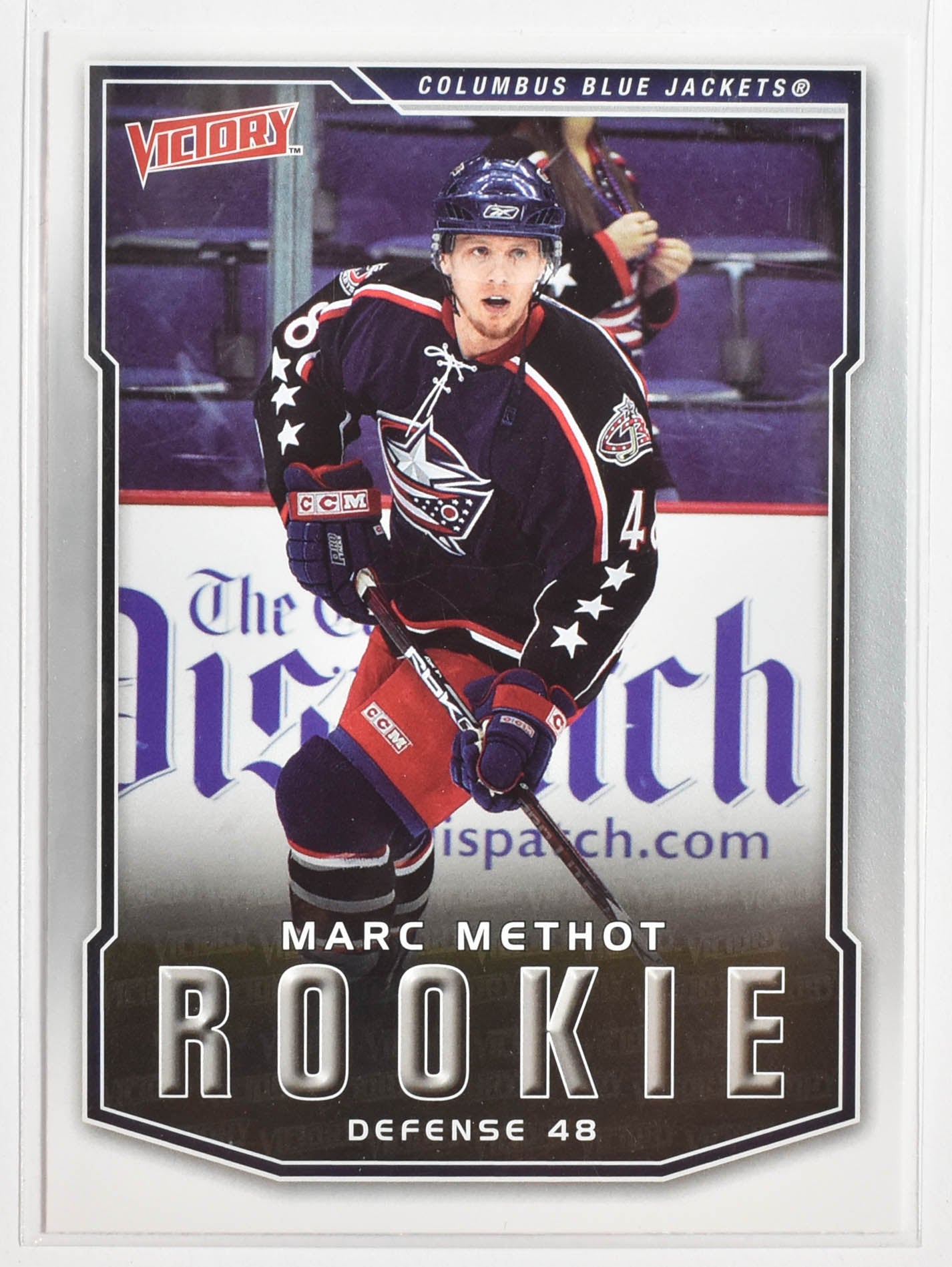 Marc Methot 209 Rookie Blue Jackets Victory Hockey 2007 Upper Deck
