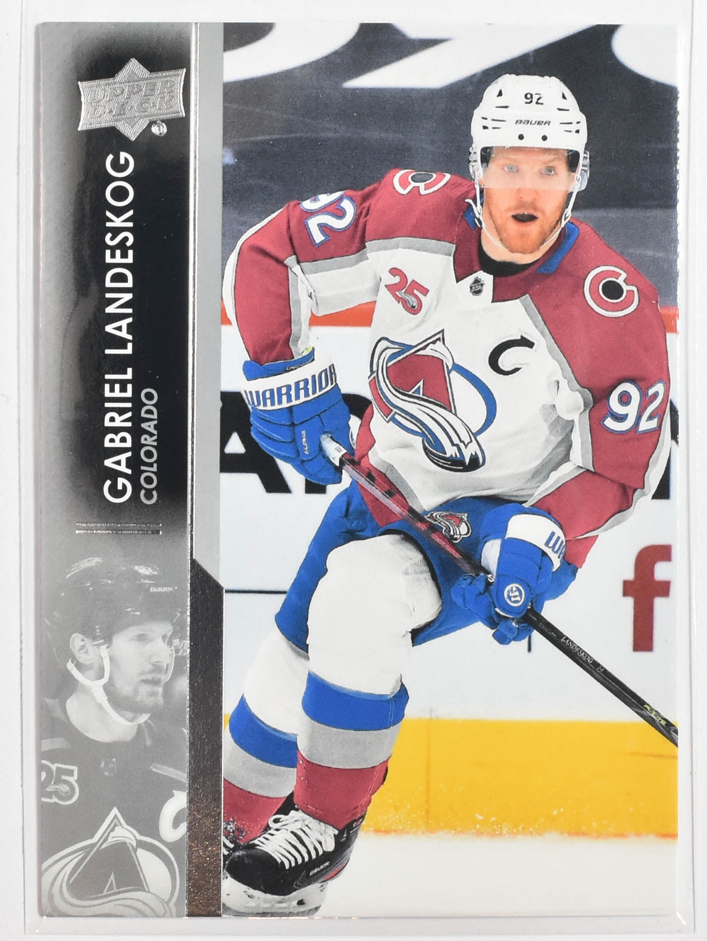 Gabriel Landeskog 49 Upper Deck NHL 2021-22 Series 1 Avalanche