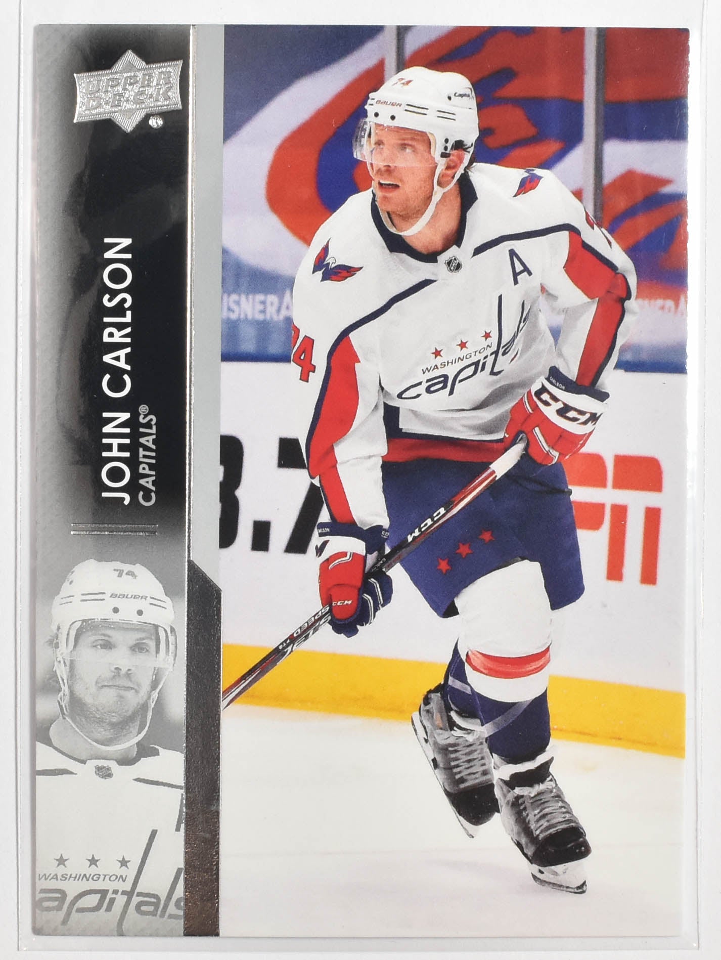 John Carlson 188 Capitals Upper Deck NHL 2021-22 Series 1